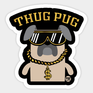 THUG PUG Sticker